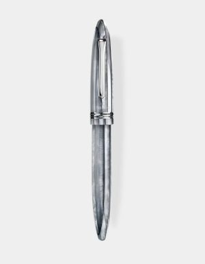 Bora Bora resin ballpoint pen with palladium trim - Pearl Mist