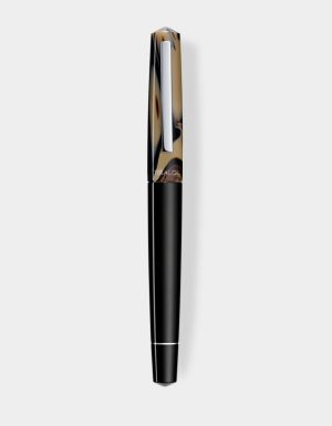 taupe grey resin rollerball pen